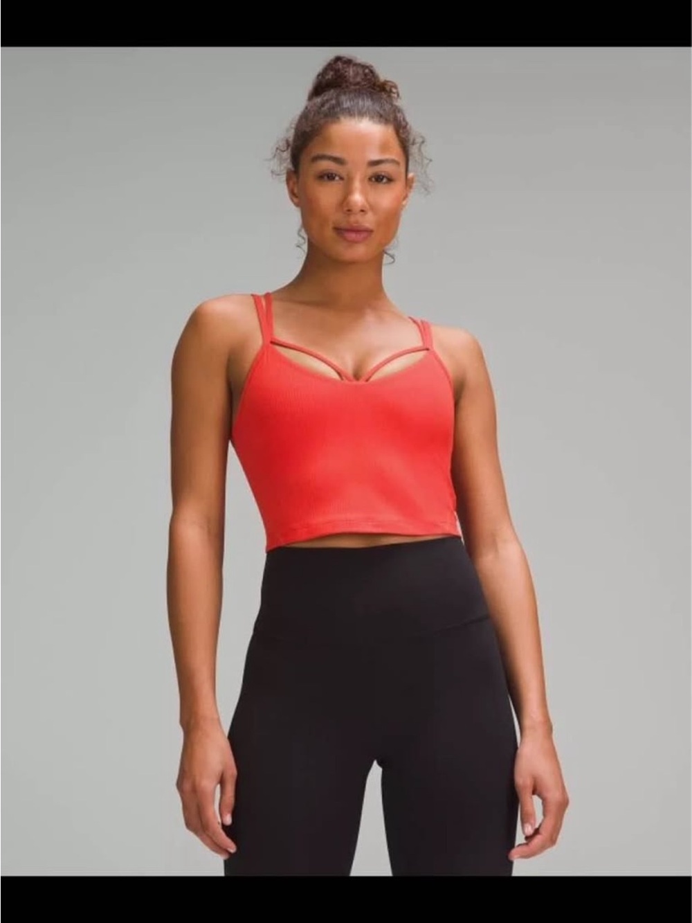 lululemon athletica Align Ribbed Strappy Crop Tank Top - Red